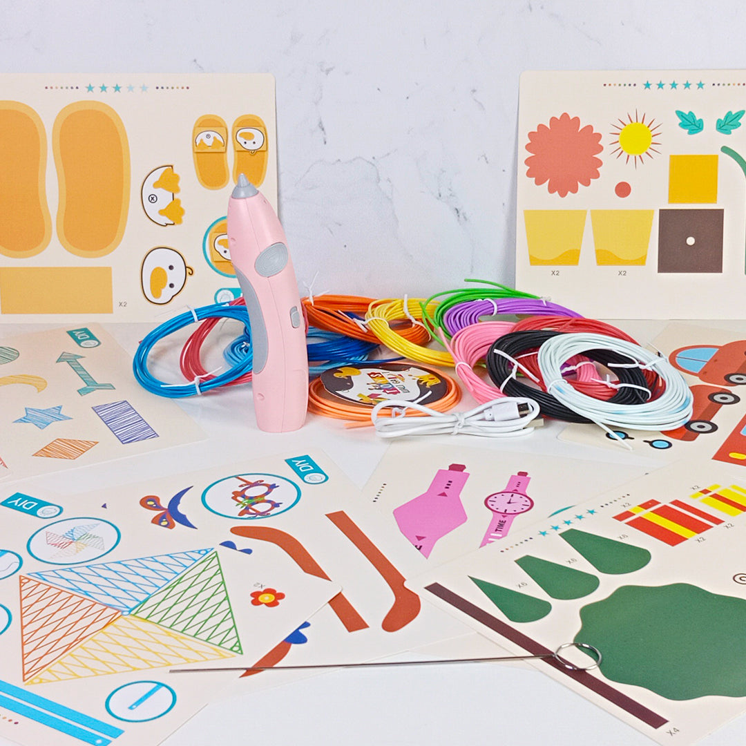 3D PAINTING PEN SET WITH 10 REFILLS - Toys Wali Gali