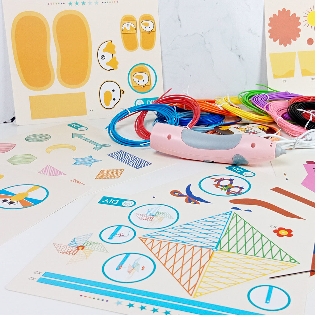 3D PAINTING PEN SET WITH 10 REFILLS - Toys Wali Gali