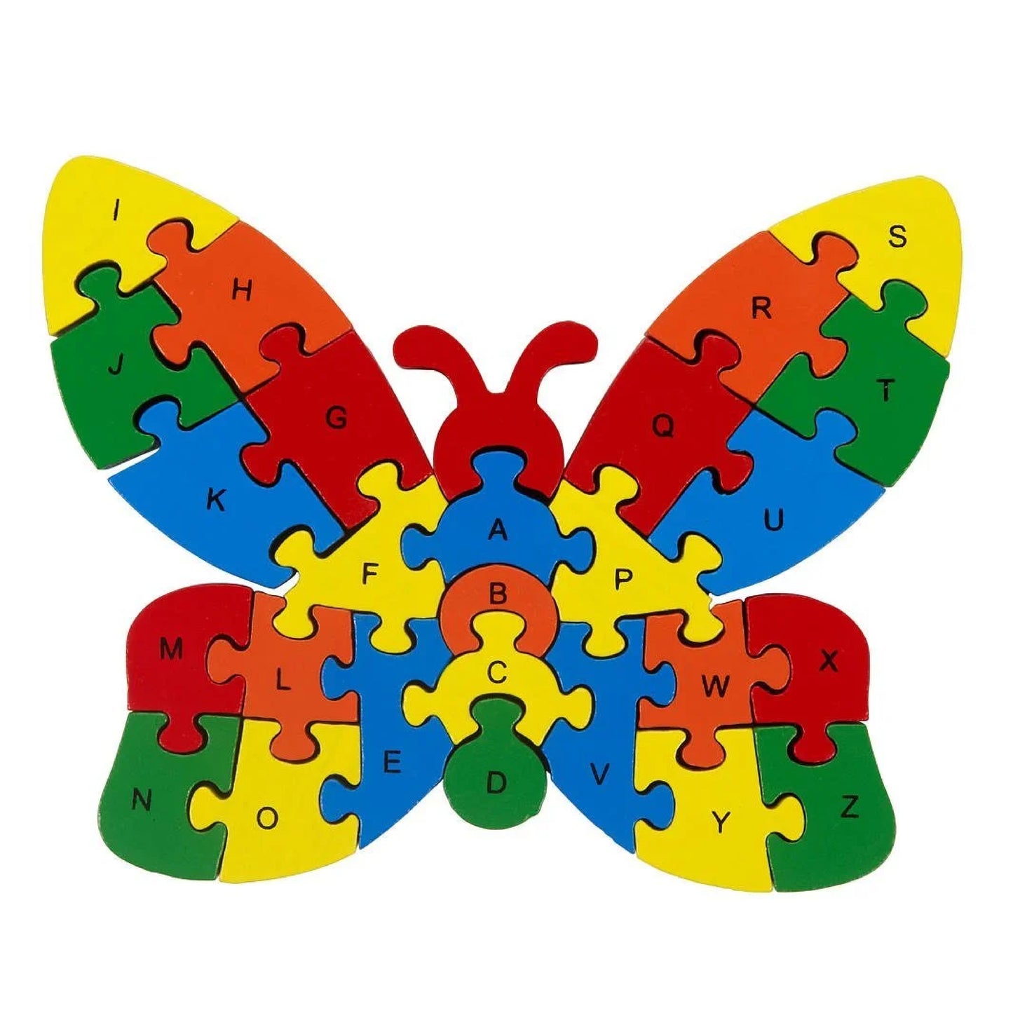 ALPHABET BUTTERFLY WOODEN PUZZLE - Toys Wali Gali