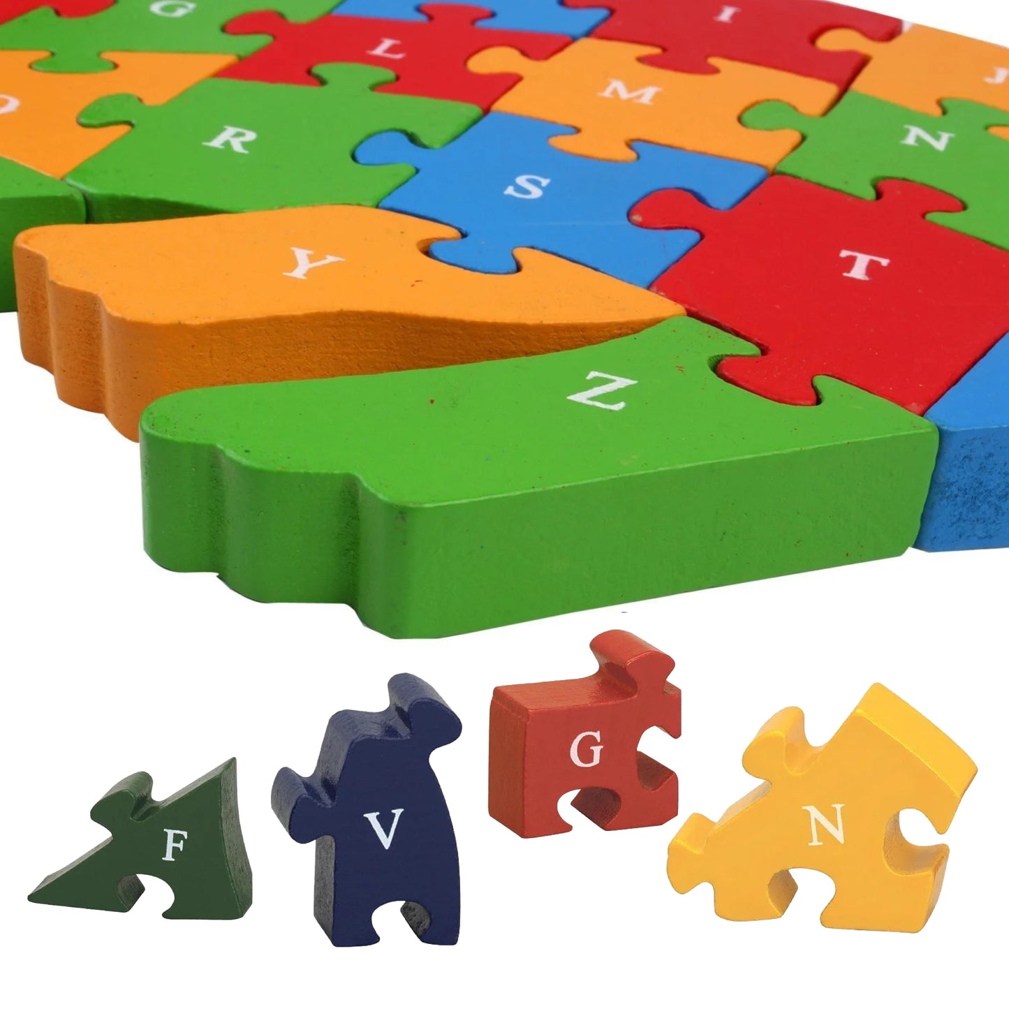 ALPHABET BUTTERFLY WOODEN PUZZLE - Toys Wali Gali