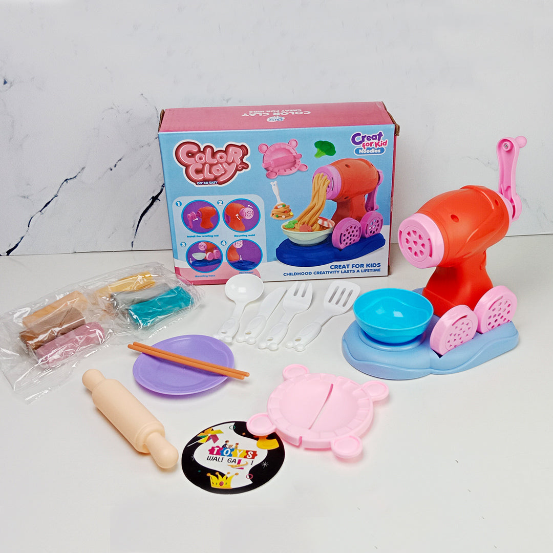 COLOR CLAY NOODLE MACHINE - Toys Wali Gali