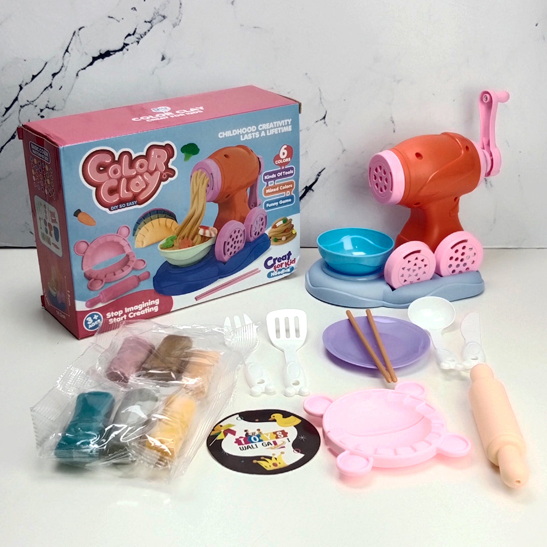 COLOR CLAY NOODLE MACHINE - Toys Wali Gali