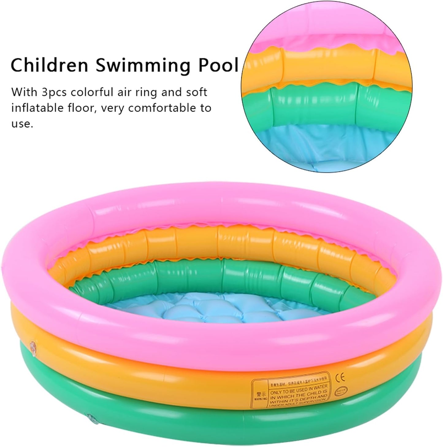 COLORFUL INFLATABLE BABY POOL - Toys Wali Gali