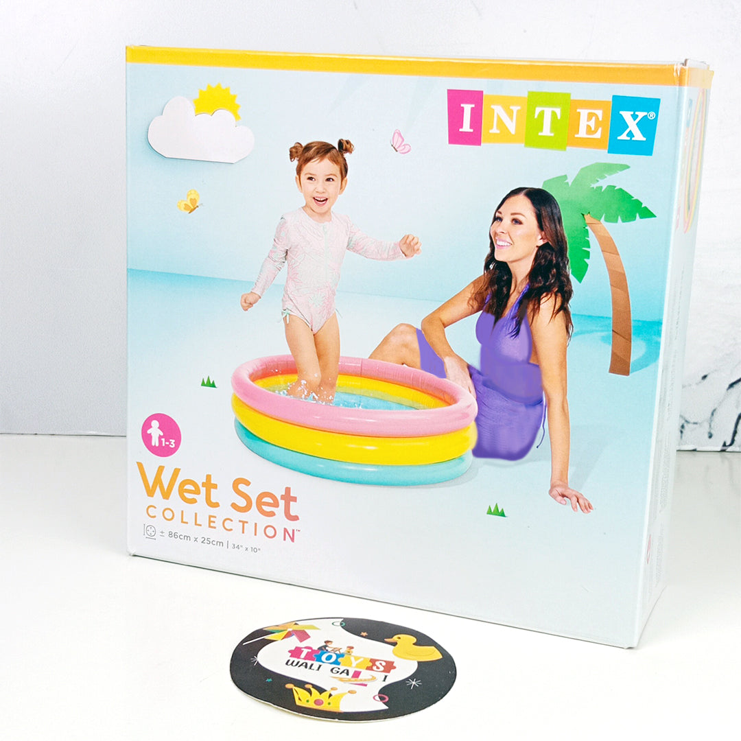 COLORFUL INFLATABLE BABY POOL - Toys Wali Gali