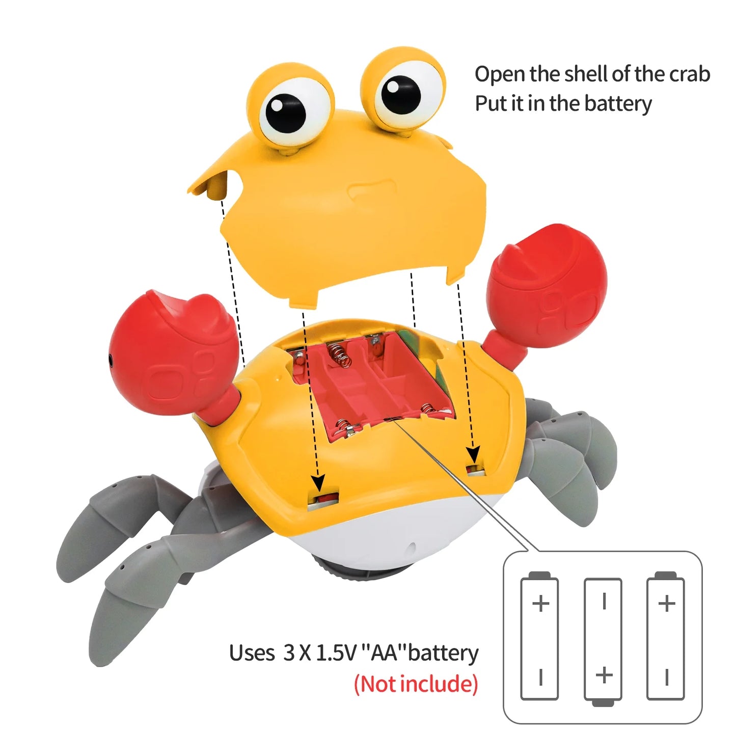 CRAWLING CRAB TOY FOR KIDS (3+ YEARS) - Toys Wali Gali