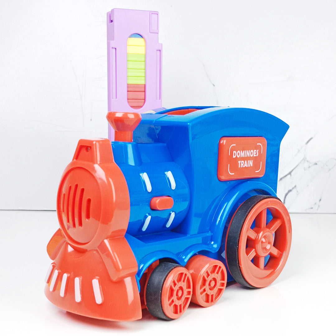 DOMINO TRAIN โ TOY WITH 60 COLORFUL TILES - Toys Wali Gali