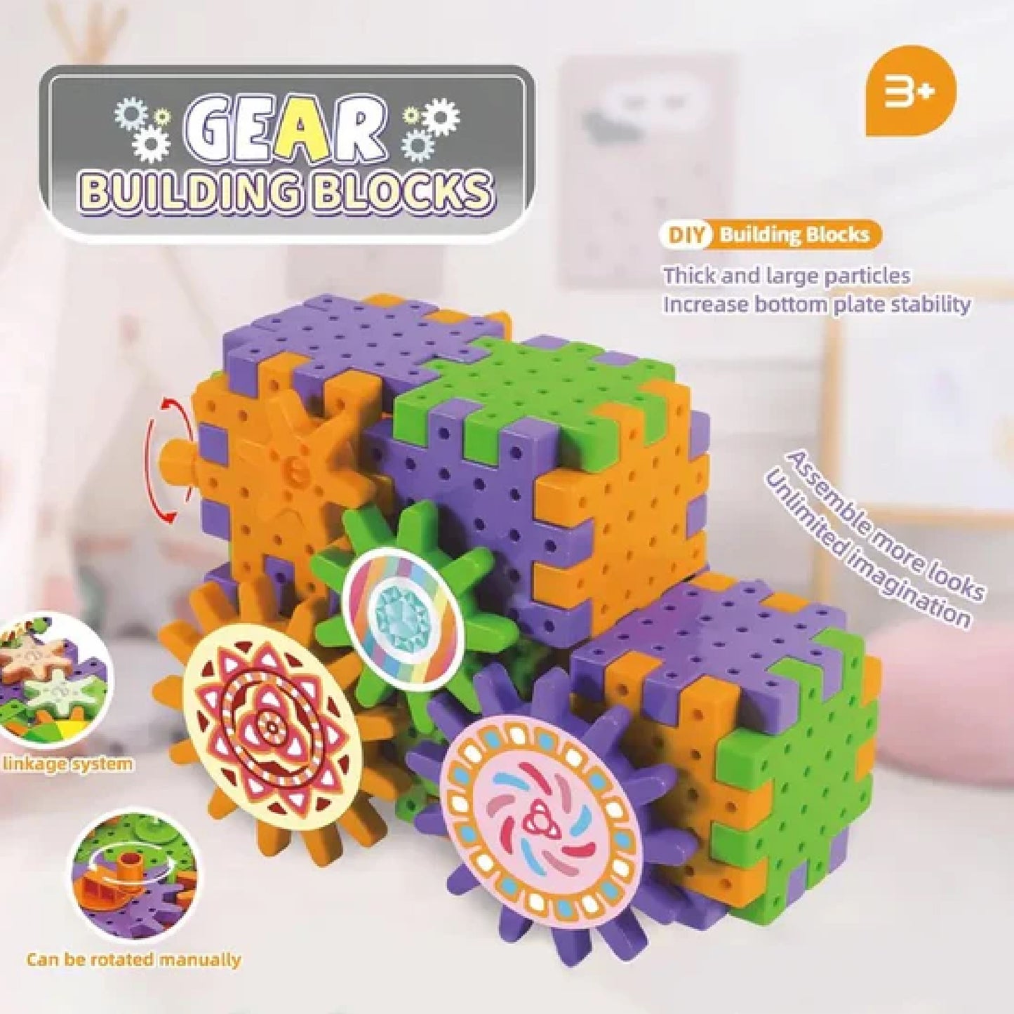 ELECTRIC GEAR BUILDING BLOCKS SET - Toys Wali Gali