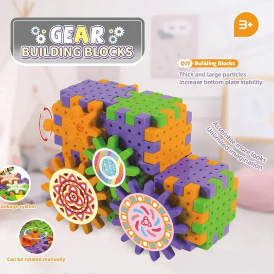 ELECTRIC GEAR BUILDING BLOCKS SET - Toys Wali Gali