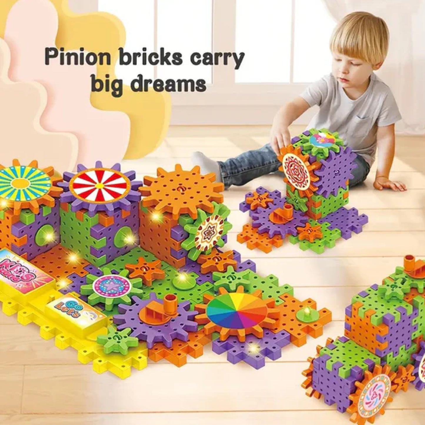 ELECTRIC GEAR BUILDING BLOCKS SET - Toys Wali Gali