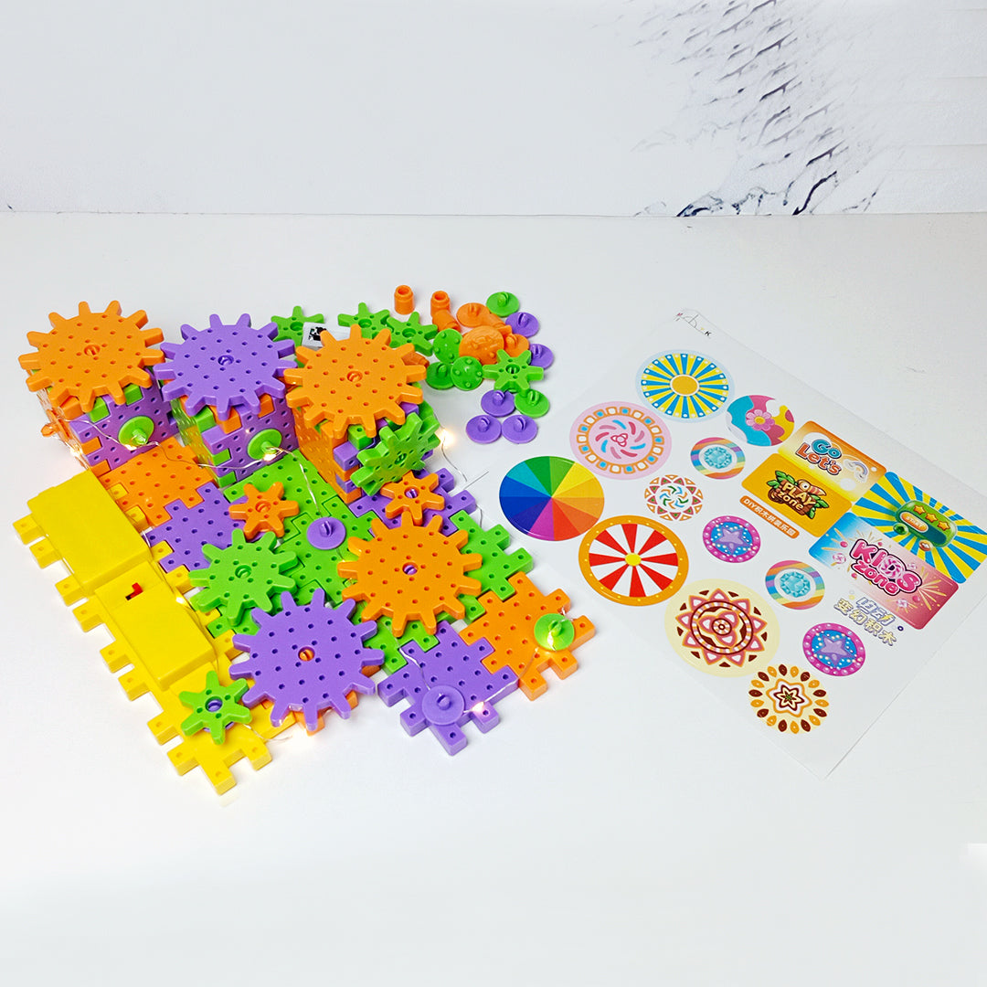 ELECTRIC GEAR BUILDING BLOCKS SET - Toys Wali Gali