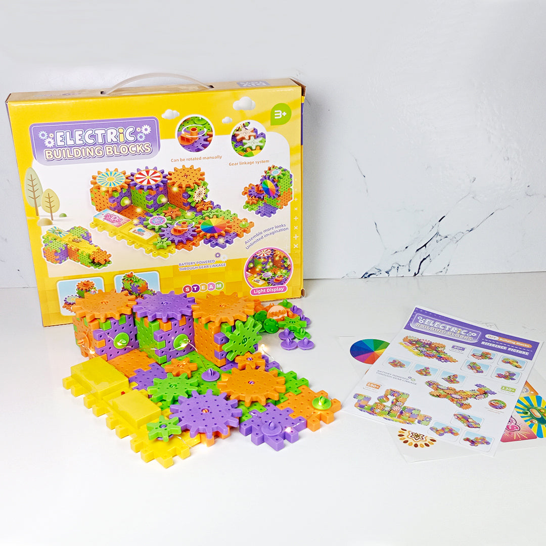 ELECTRIC GEAR BUILDING BLOCKS SET - Toys Wali Gali