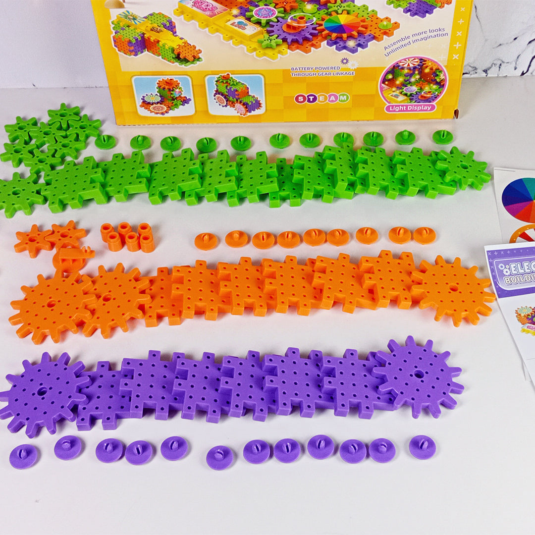 ELECTRIC GEAR BUILDING BLOCKS SET - Toys Wali Gali