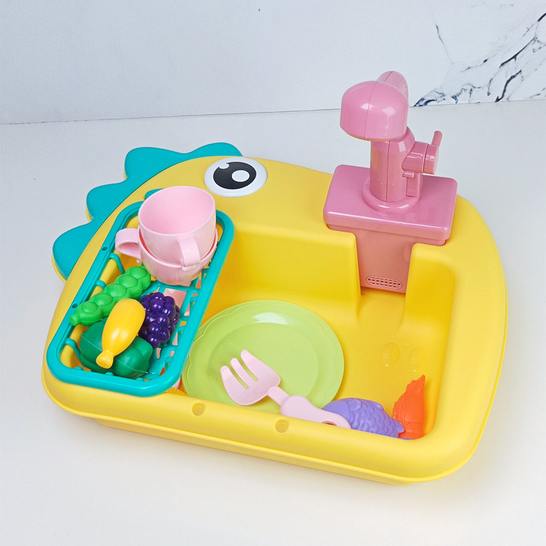 ELECTRIC WATER SINK YELLOW - Toys Wali Gali