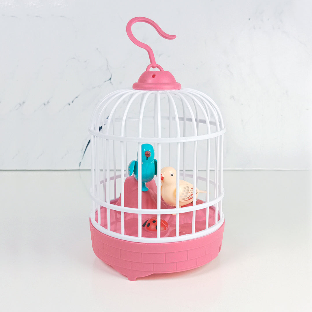 INTERACTIVE TALKING BIRD CAGE – VOICE-CONTROLLED WITH MUSIC & LIGHT - Toys Wali Gali
