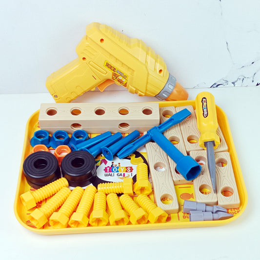 KIDS DIY TOOL SET TOY with DRILL & SCREWS - Toys Wali Gali