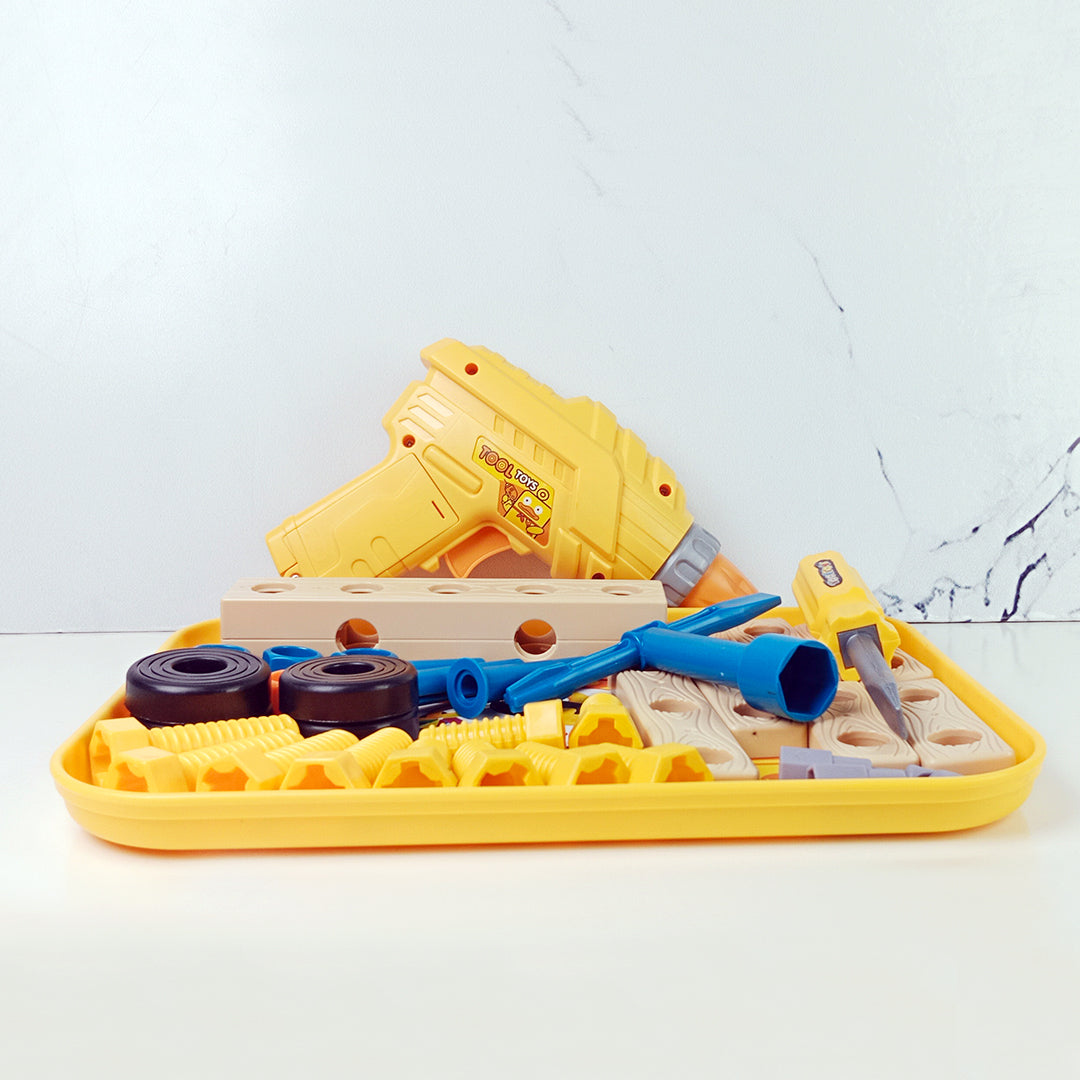 KIDS DIY TOOL SET TOY with DRILL & SCREWS - Toys Wali Gali