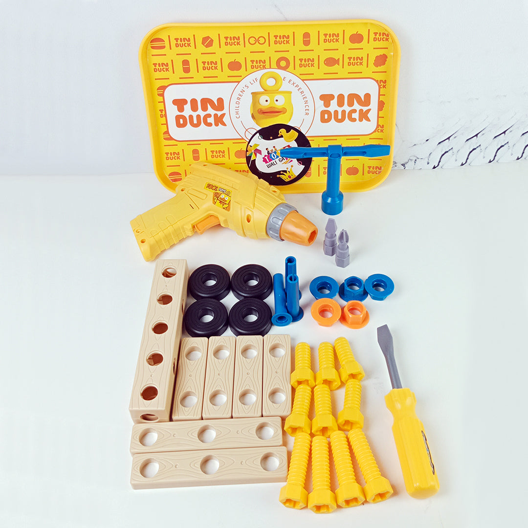 KIDS DIY TOOL SET TOY with DRILL & SCREWS - Toys Wali Gali