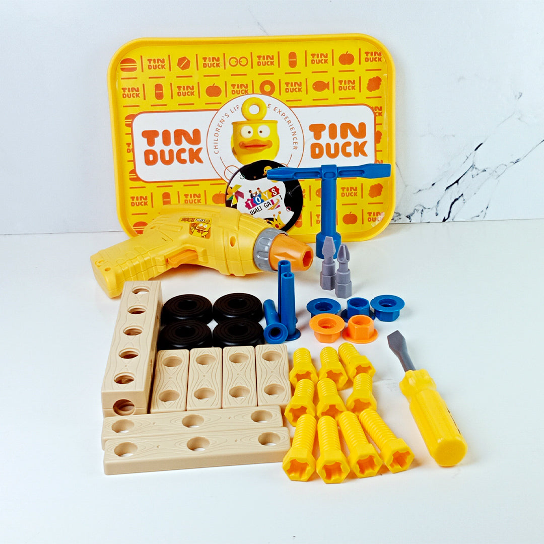KIDS DIY TOOL SET TOY with DRILL & SCREWS - Toys Wali Gali