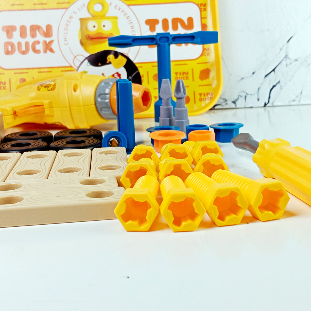 KIDS DIY TOOL SET TOY with DRILL & SCREWS - Toys Wali Gali