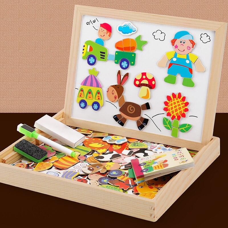 MAGNETIC WOODEN PUZZLE BOARD - Toys Wali Gali