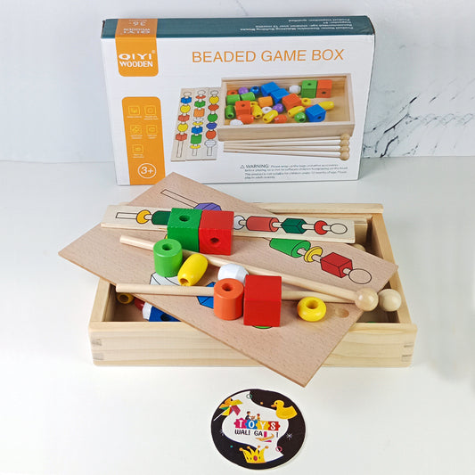 MONTESSORI WOODEN BEADS TOY - Toys Wali Gali