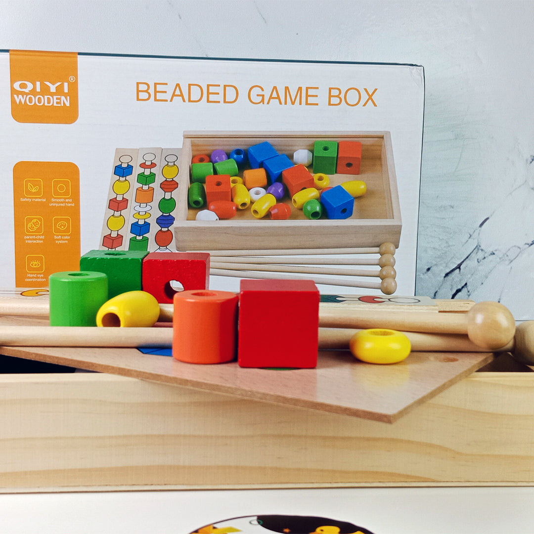 MONTESSORI WOODEN BEADS TOY - Toys Wali Gali
