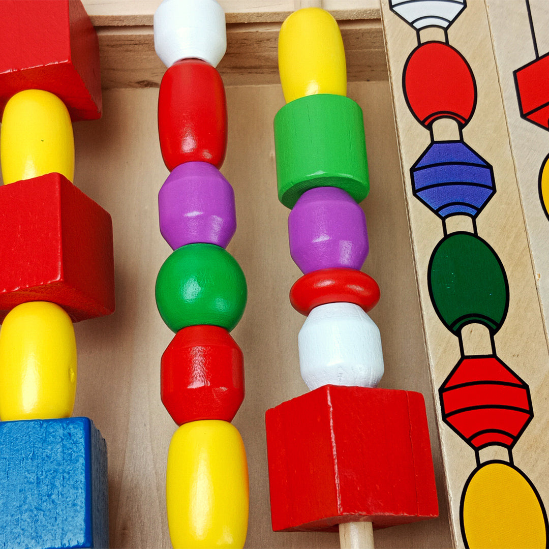 MONTESSORI WOODEN BEADS TOY - Toys Wali Gali
