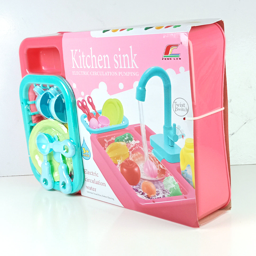 RUNNING WATER SINK TOY SET - Toys Wali Gali