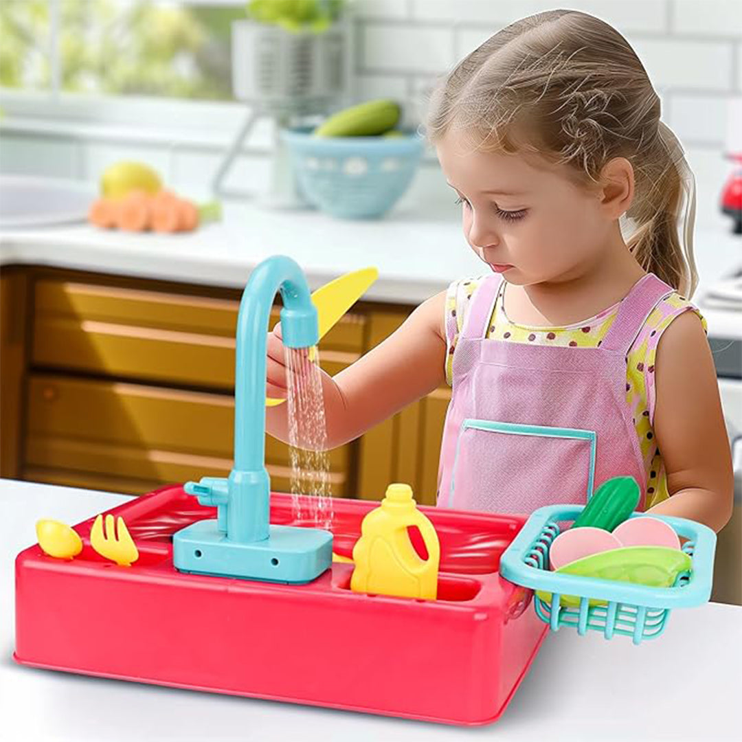RUNNING WATER SINK TOY SET - Toys Wali Gali