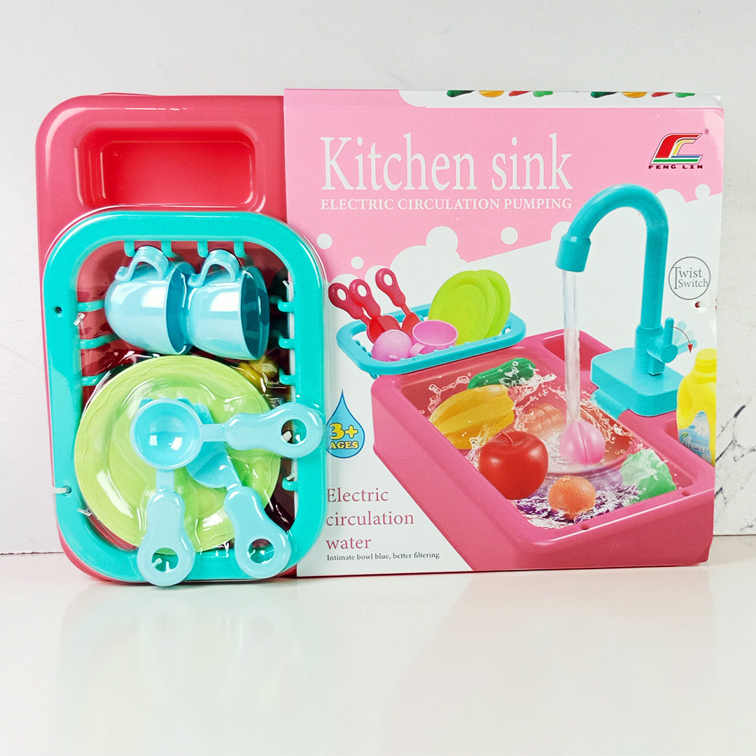 RUNNING WATER SINK TOY SET - Toys Wali Gali