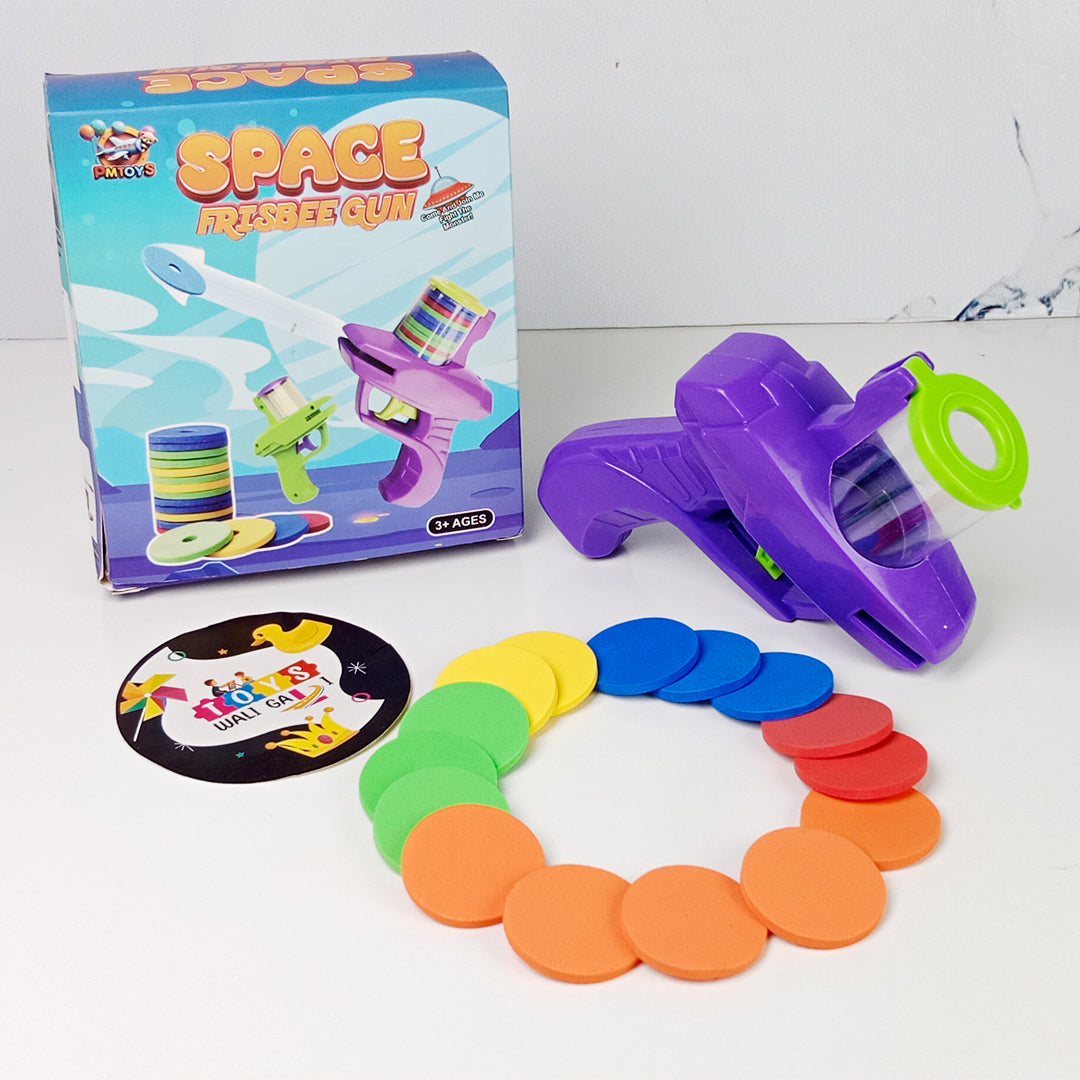 SPACE FRISBEE DISC GUN - Toys Wali Gali