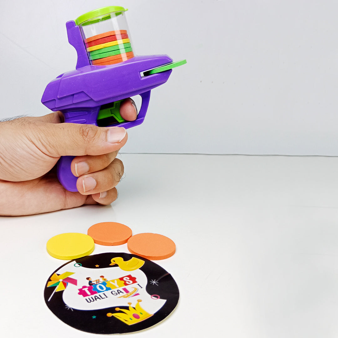 SPACE FRISBEE DISC GUN - Toys Wali Gali