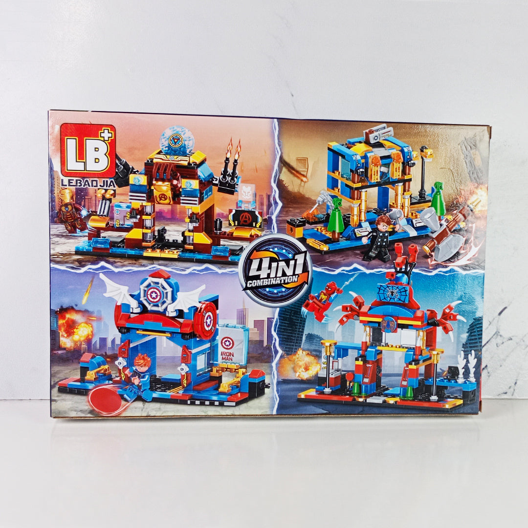 SUPER HERO 4-in-1 BUILDING BLOCK SET (234 Pcs) - Toys Wali Gali
