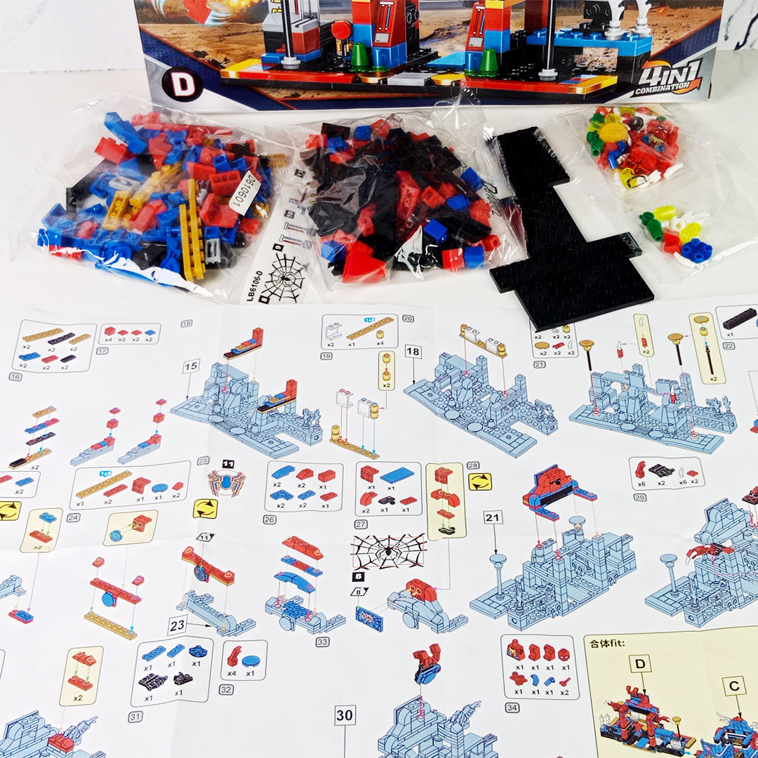 SUPER HERO 4-in-1 BUILDING BLOCK SET (234 Pcs) - Toys Wali Gali