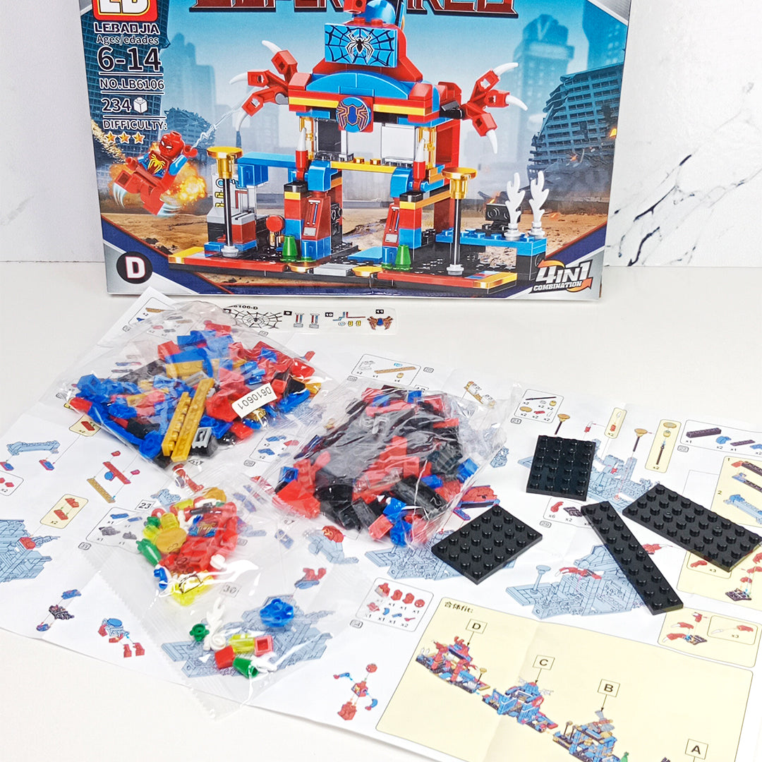 SUPER HERO 4-in-1 BUILDING BLOCK SET (234 Pcs) - Toys Wali Gali