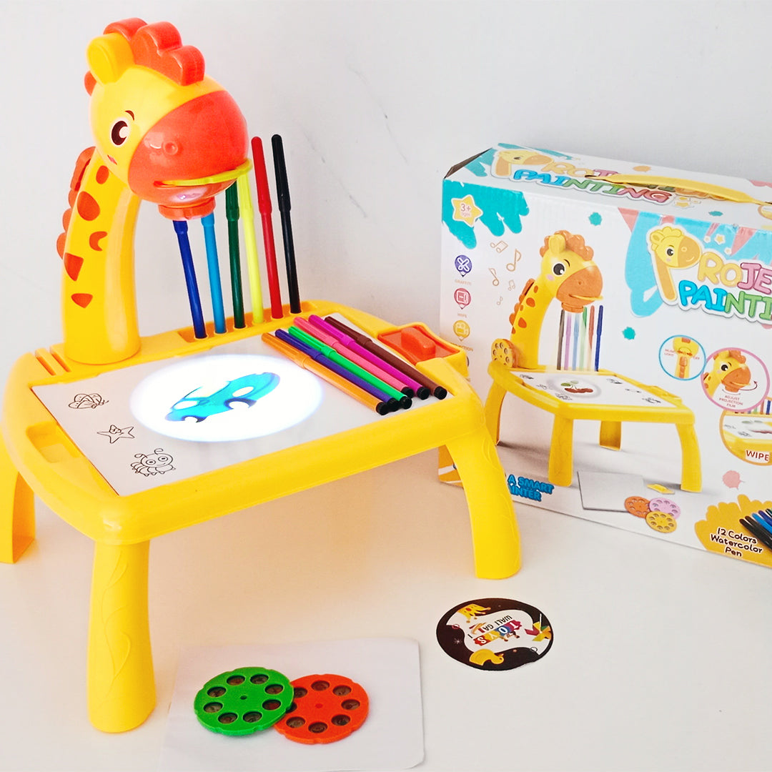 GIRAFFE PROJECTOR DRAWING TABLE - Toys Wali Gali