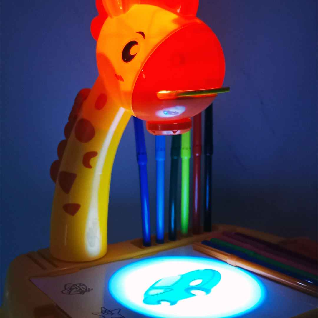 GIRAFFE PROJECTOR DRAWING TABLE - Toys Wali Gali