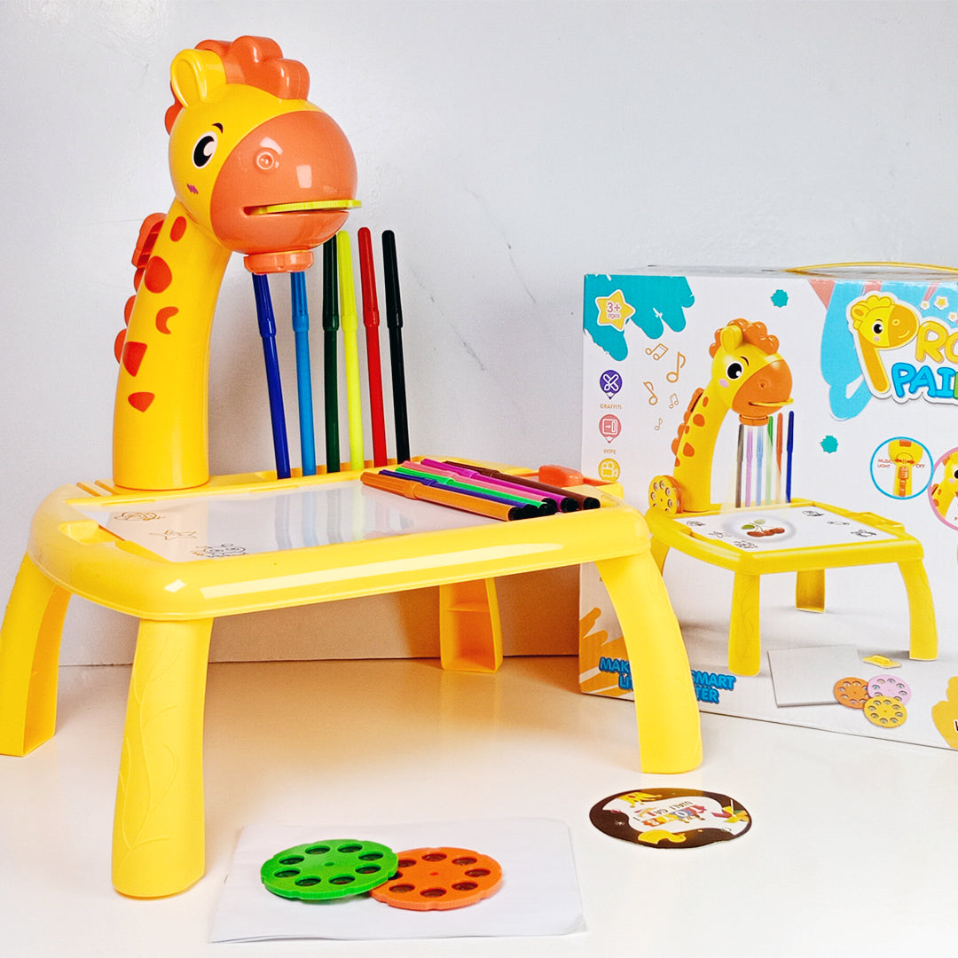 GIRAFFE PROJECTOR DRAWING TABLE - Toys Wali Gali