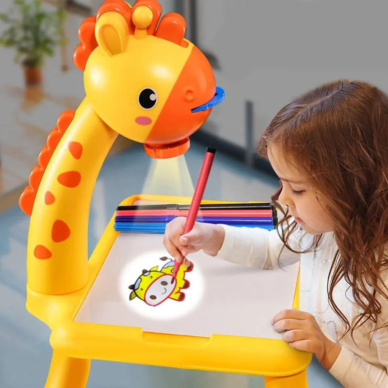 GIRAFFE PROJECTOR DRAWING TABLE - Toys Wali Gali