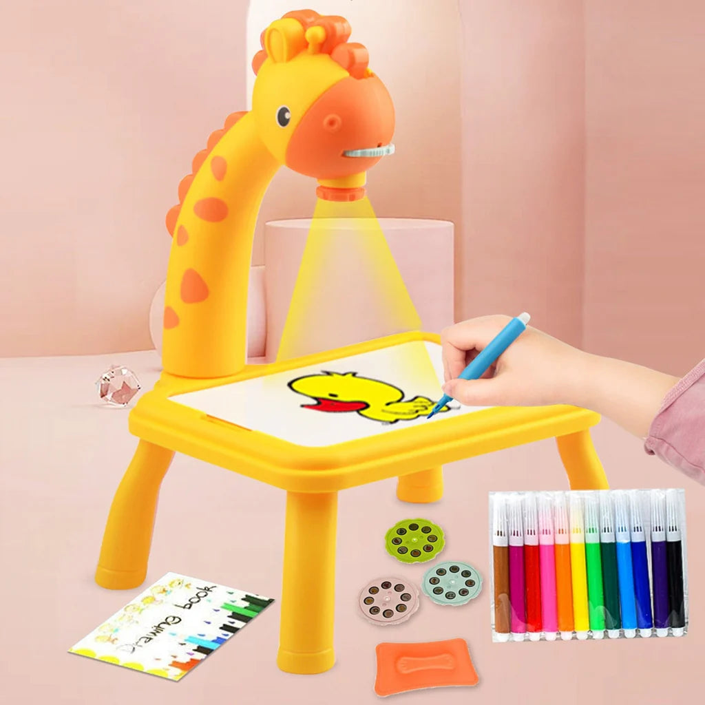 GIRAFFE PROJECTOR DRAWING TABLE - Toys Wali Gali