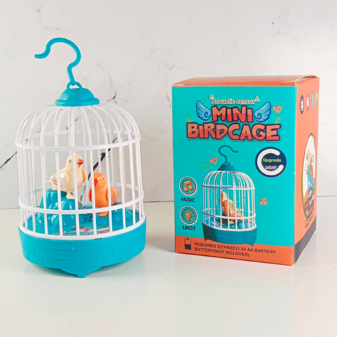 MINI BIRDCAGE TOY – TALKING BIRDS With MUSIC & LIGHTS - Toys Wali Gali