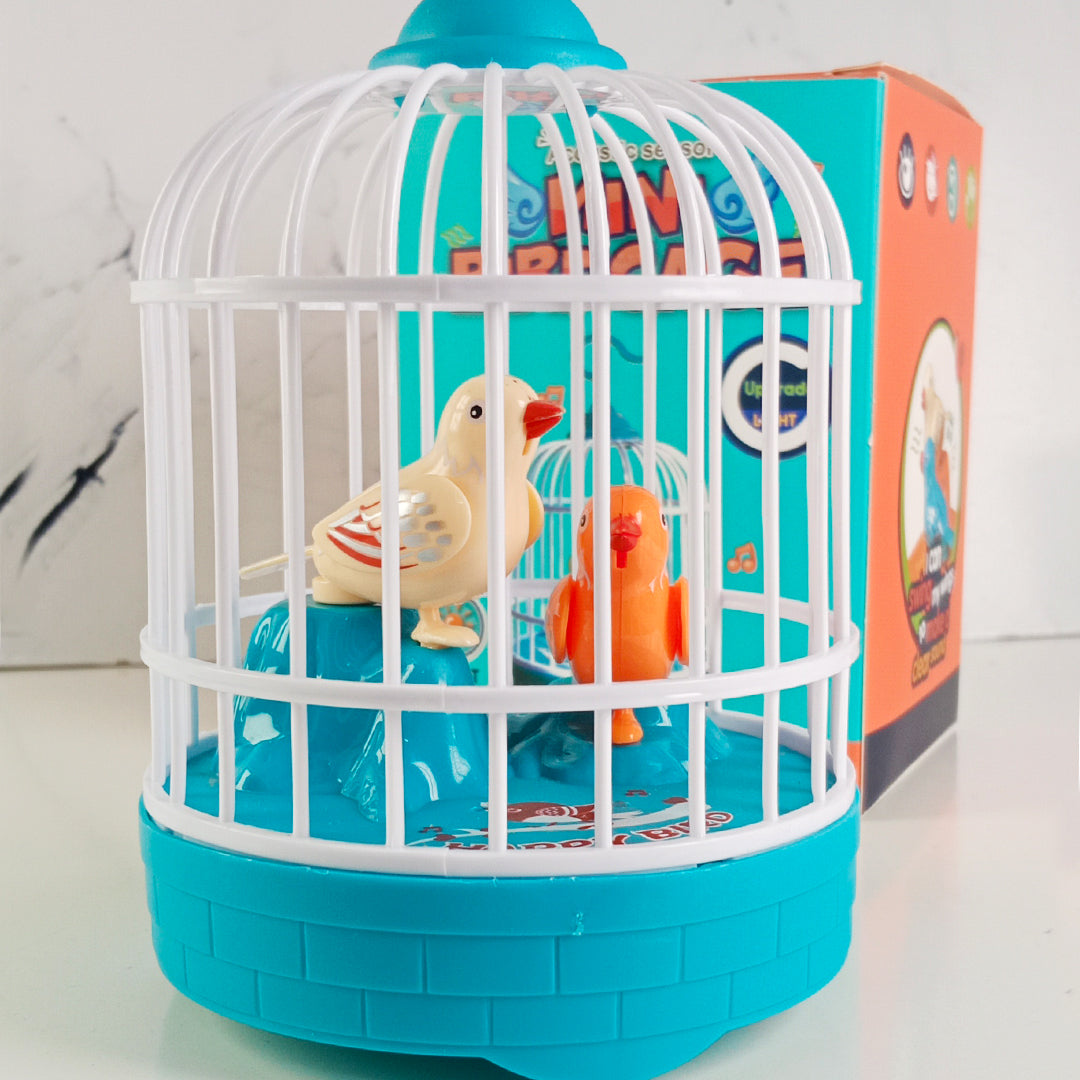 MINI BIRDCAGE TOY – TALKING BIRDS With MUSIC & LIGHTS - Toys Wali Gali