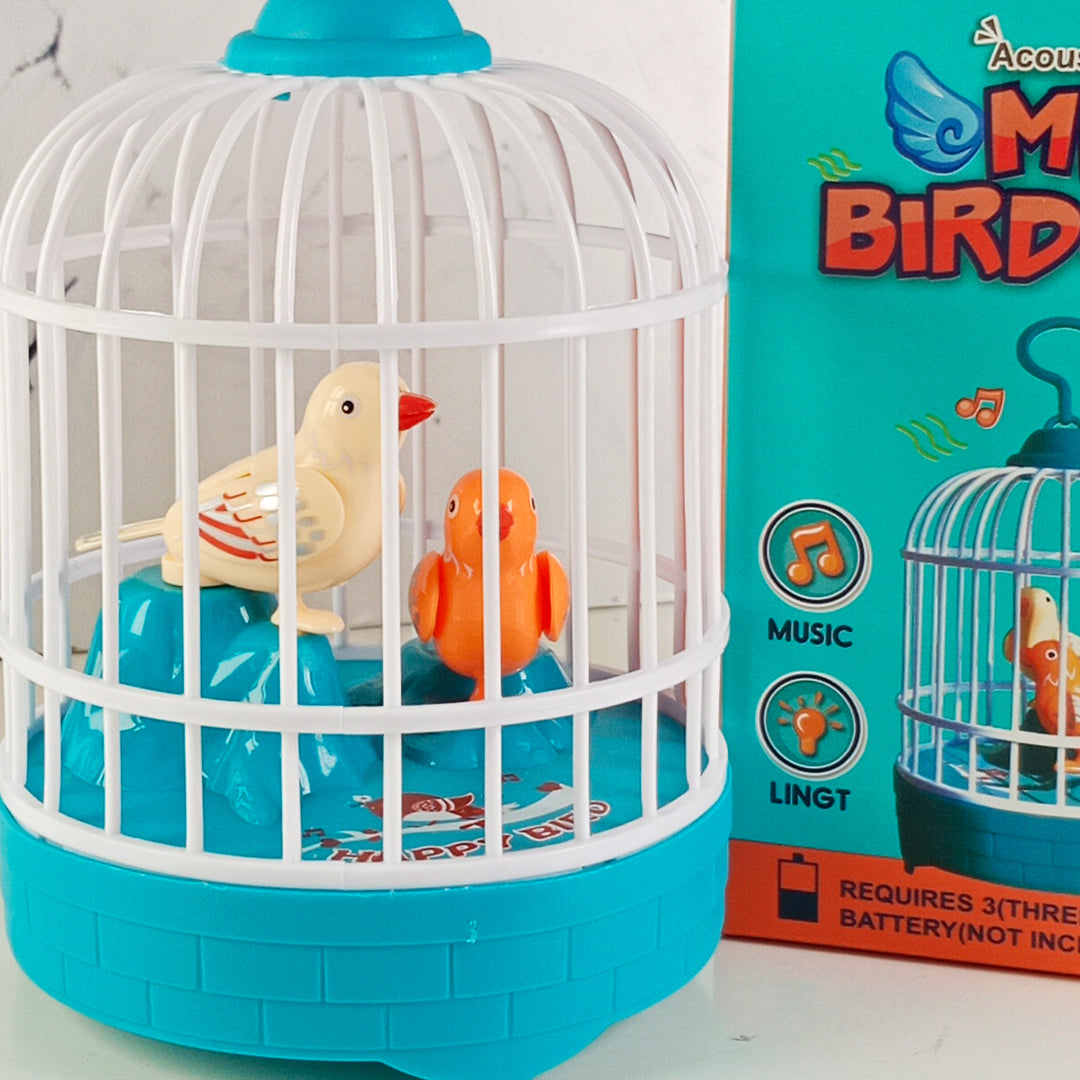 MINI BIRDCAGE TOY – TALKING BIRDS With MUSIC & LIGHTS - Toys Wali Gali