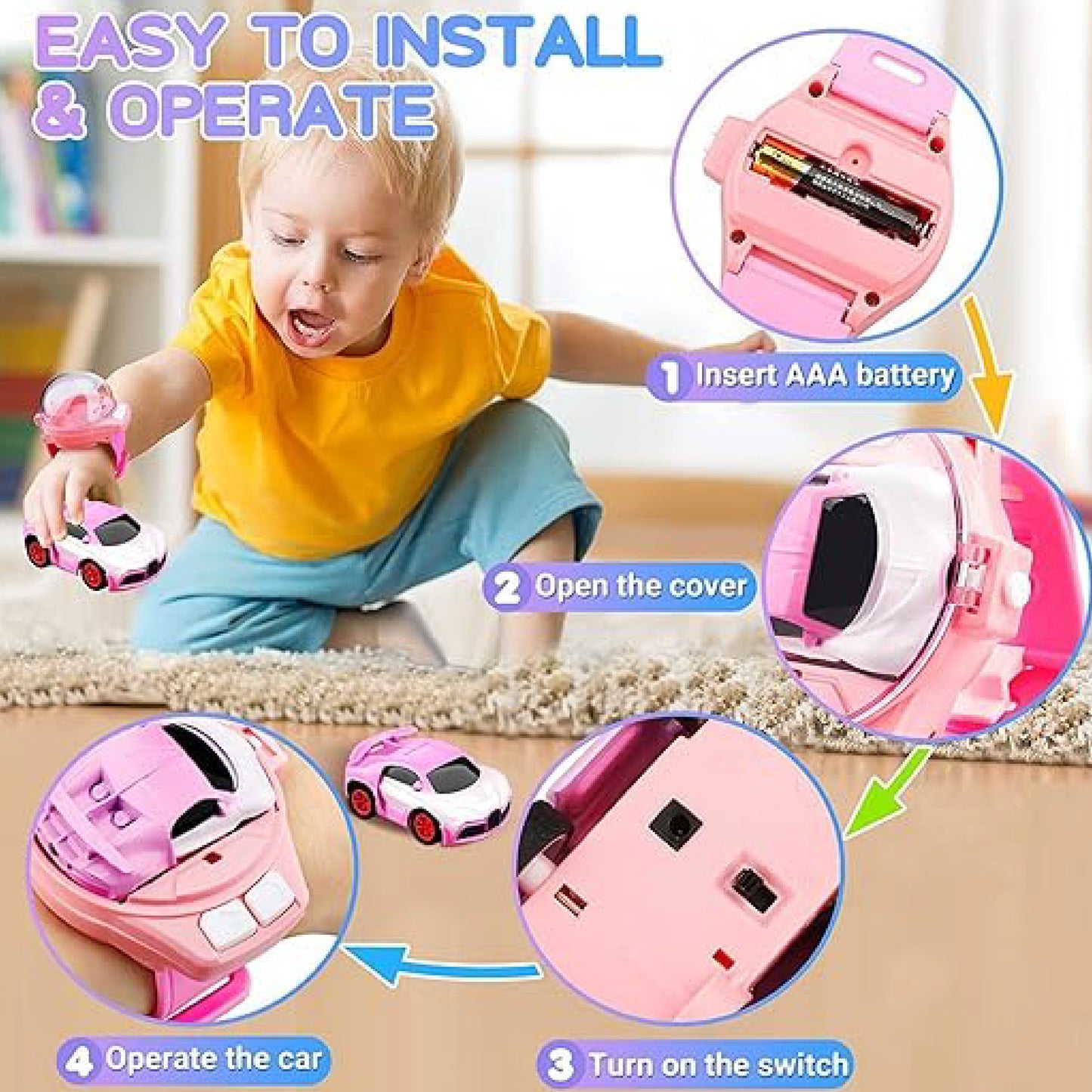 MINI RC WATCH CAR - Toys Wali Gali