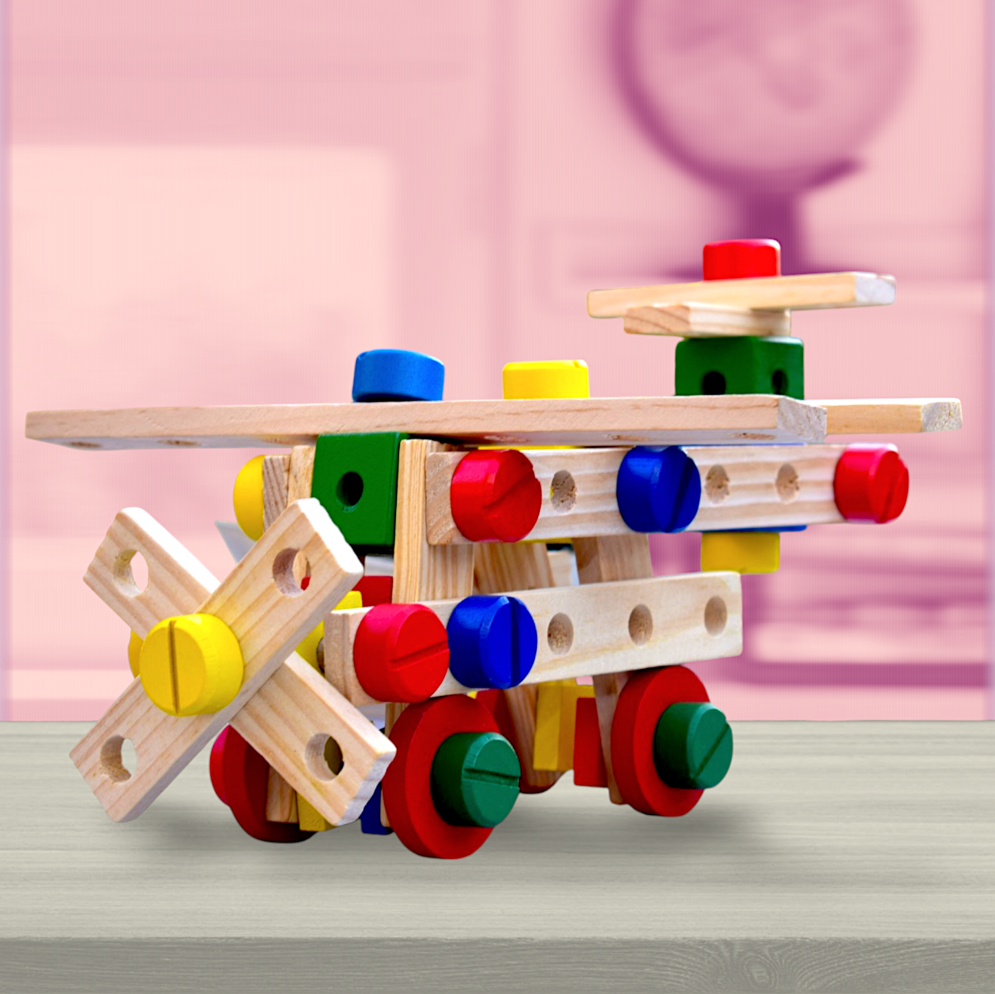 MULTI-FUNCTIONAL NUT COMBINATIONS WOODEN - Toys Wali Gali