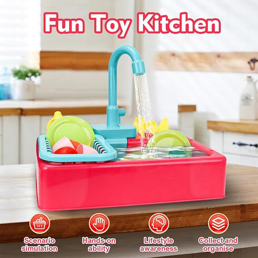 RUNNING WATER SINK TOY SET - Toys Wali Gali
